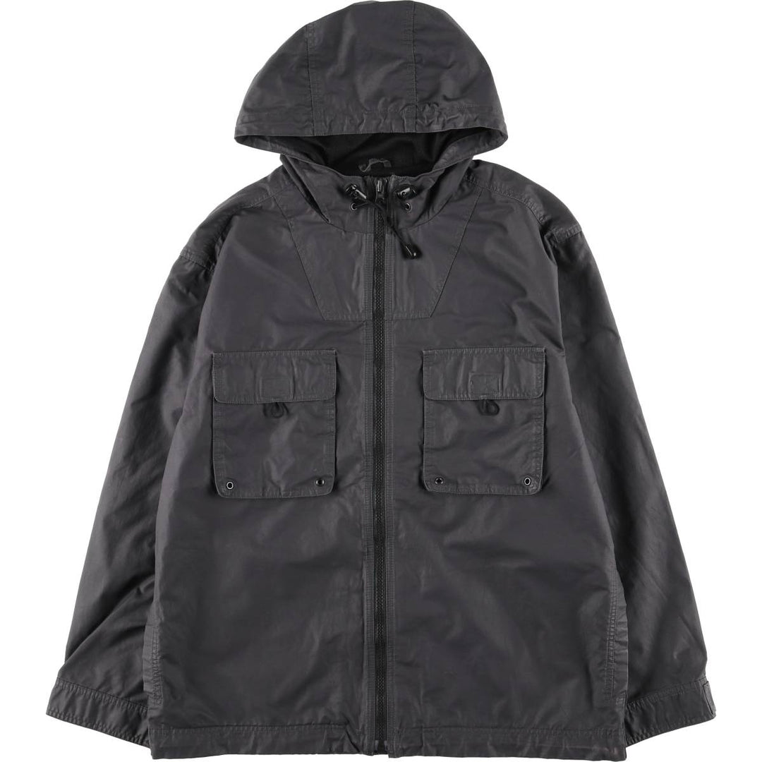 Eddie Bauer Mountain Parka Shell Jacket, Men's Size M (approx.) cotton gray type Vintage Second Hand
