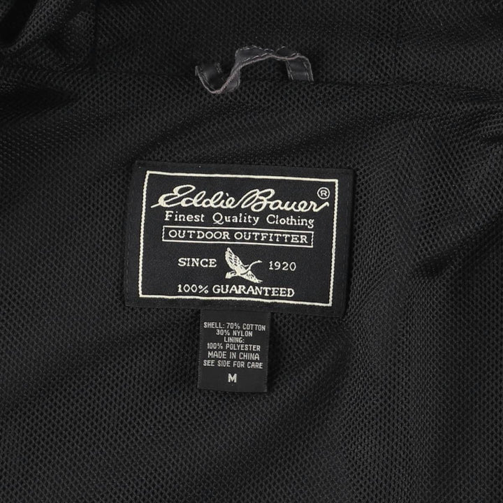 Eddie Bauer Mountain Parka Shell Jacket, Men's Size M (approx.) cotton gray type Vintage Second Hand