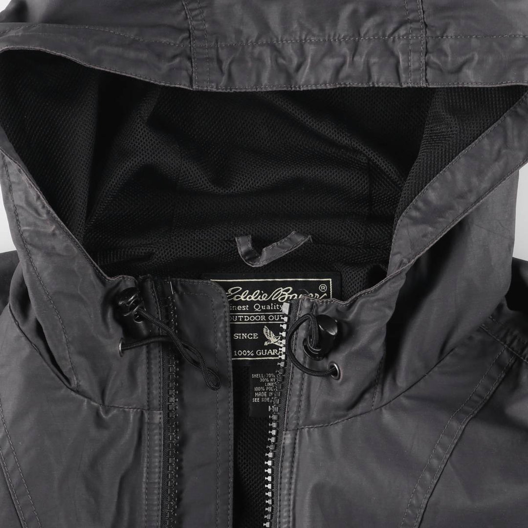 Eddie Bauer Mountain Parka Shell Jacket, Men's Size M (approx.) cotton gray type Vintage Second Hand