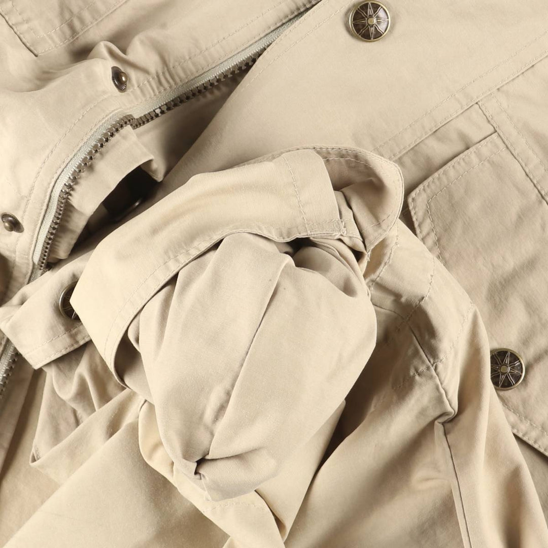 ~90'S LLBean Mountain Jacket Shell Jacket Men's Size M (Equivalent) with Stowable Hood cotton Beige type Vintage Second Hand
