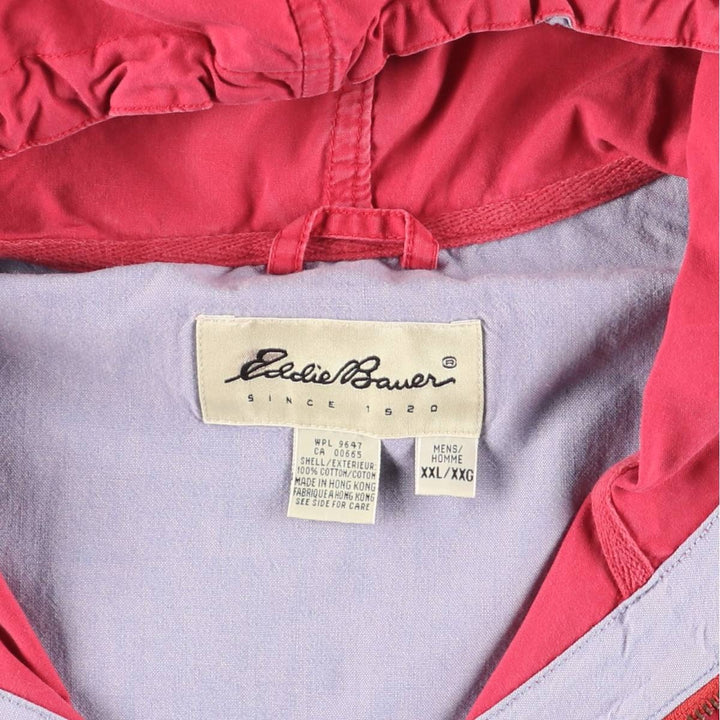 Eddie Bauer Mountain Parka Shell Jacket, Men's XXL cotton red type Vintage Second Hand