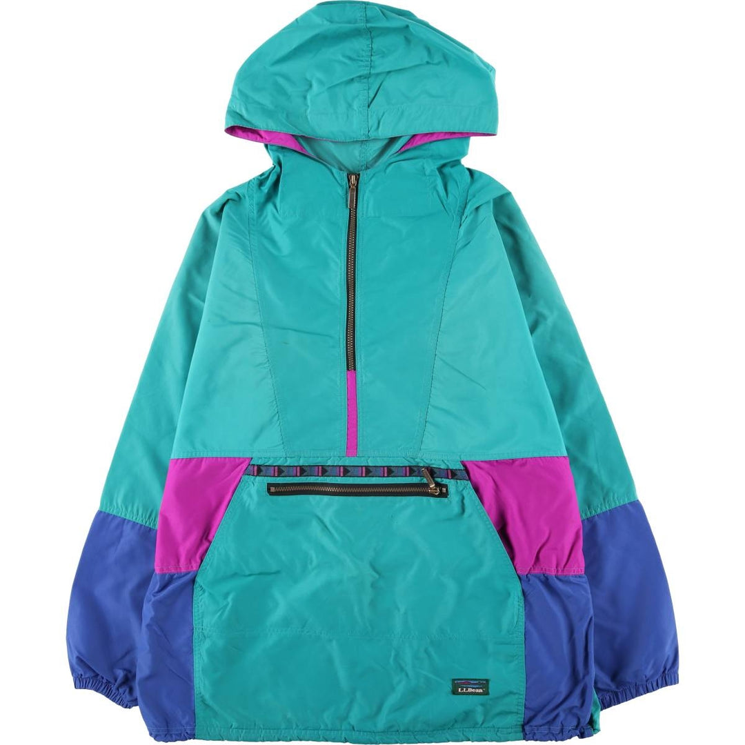 80'S L.L.Bean Mountain Logo Katahdin Logo Mountain Parka Shell Jacket Made in USA Men's XL Equivalent Vintage Nylon green type Vintage Second Hand