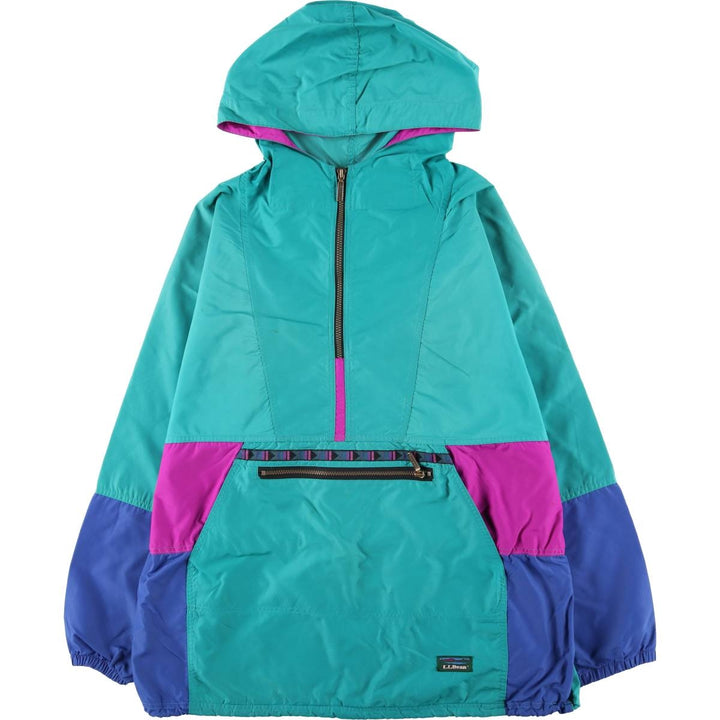80'S L.L.Bean Mountain Logo Katahdin Logo Mountain Parka Shell Jacket Made in USA Men's XL Equivalent Vintage Nylon green type Vintage Second Hand