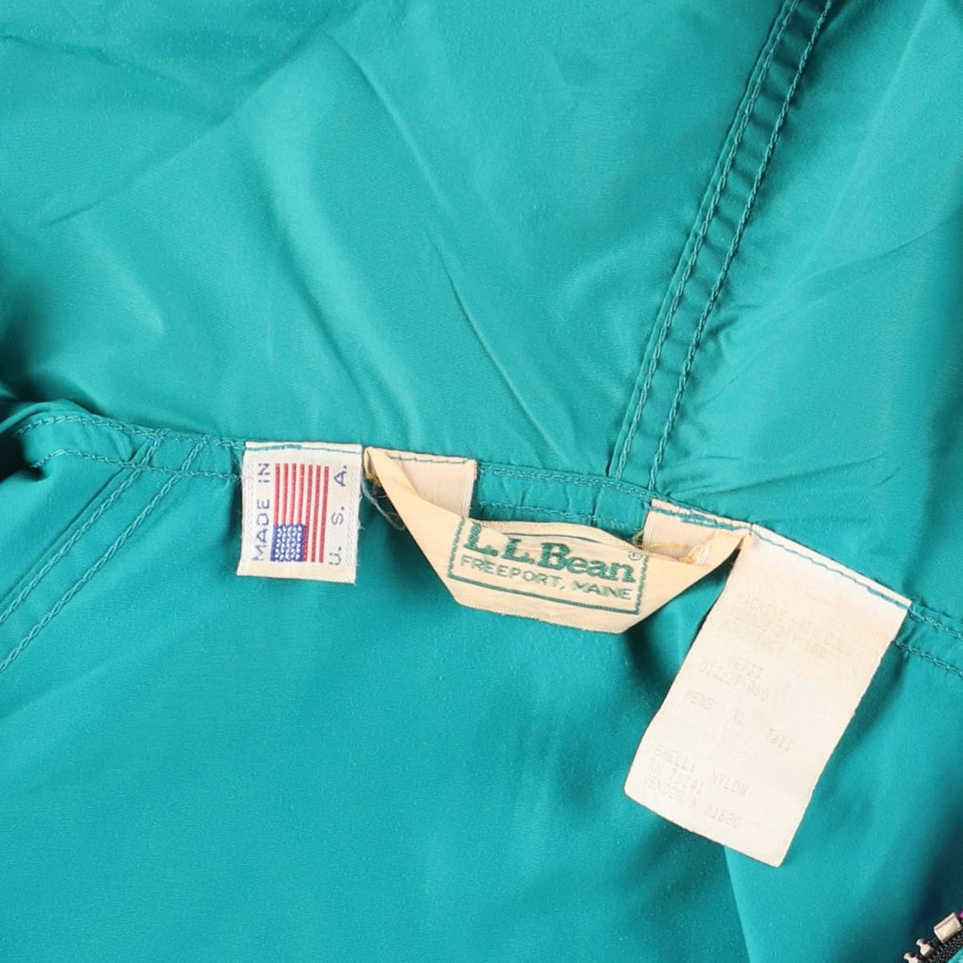 80'S L.L.Bean Mountain Logo Katahdin Logo Mountain Parka Shell Jacket Made in USA Men's XL Equivalent Vintage Nylon green type Vintage Second Hand