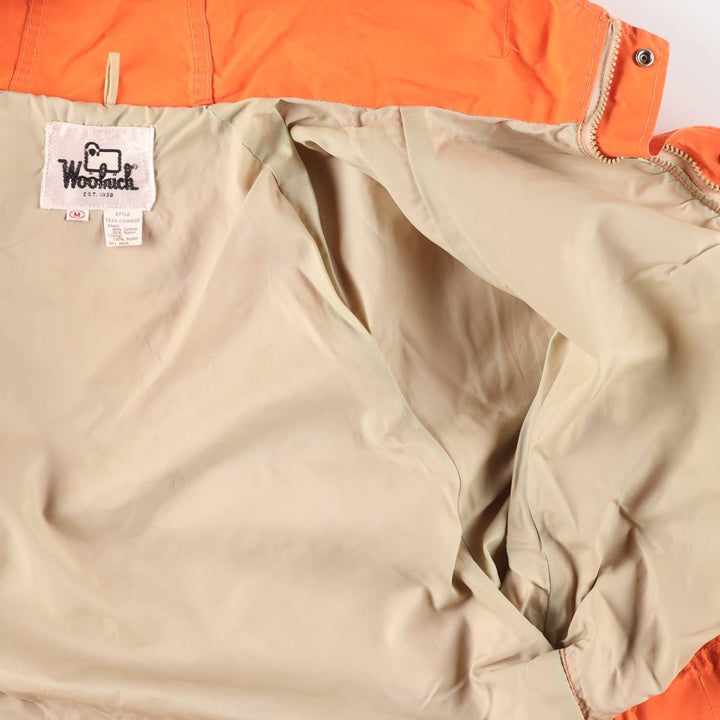 Vintage 1970'S WOOLRICH Mountain Parka Shell Jacket, Men's Size M cotton orange type Vintage Second Hand