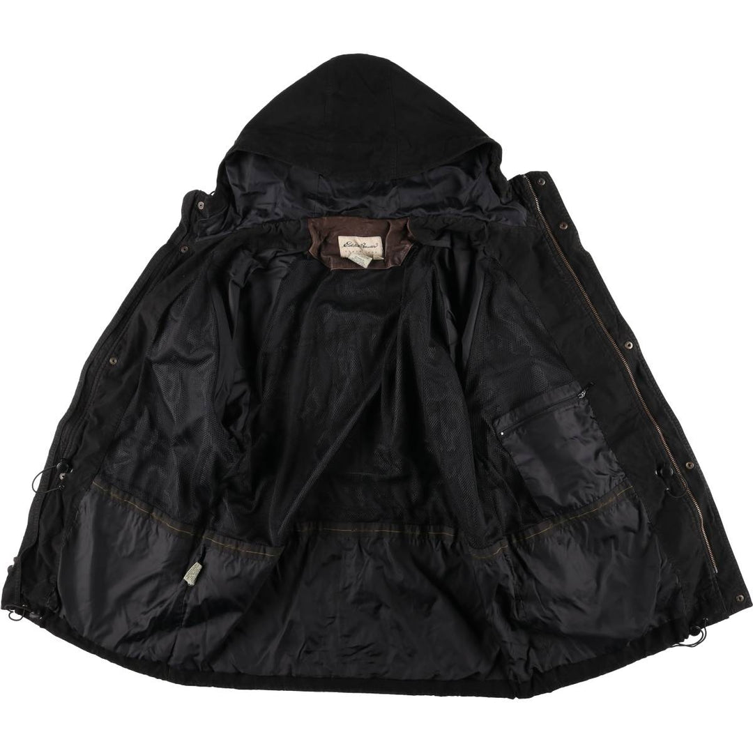 Eddie Bauer Mountain Parka Shell Jacket, Men's Size L Nylon black type Vintage Second Hand