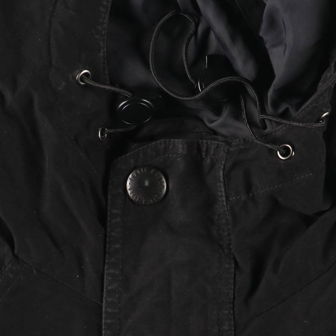 Eddie Bauer Mountain Parka Shell Jacket, Men's Size L Nylon black type Vintage Second Hand