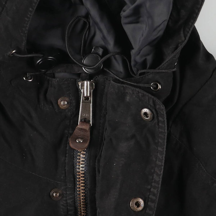 Eddie Bauer Mountain Parka Shell Jacket, Men's Size L Nylon black type Vintage Second Hand