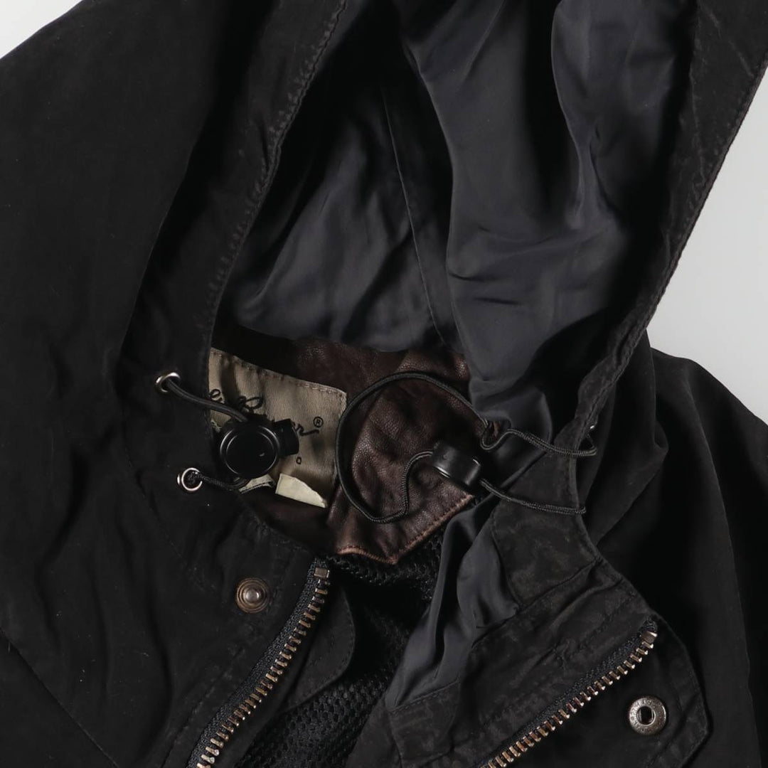 Eddie Bauer Mountain Parka Shell Jacket, Men's Size L Nylon black type Vintage Second Hand