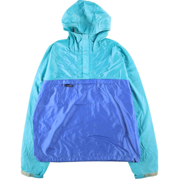 1990'S Patagonia Feathershell Pullover 83201F1 Nylon Parka, Men's Size L (approx.), Made in 2001, Vintage Nylon green type Vintage Second Hand