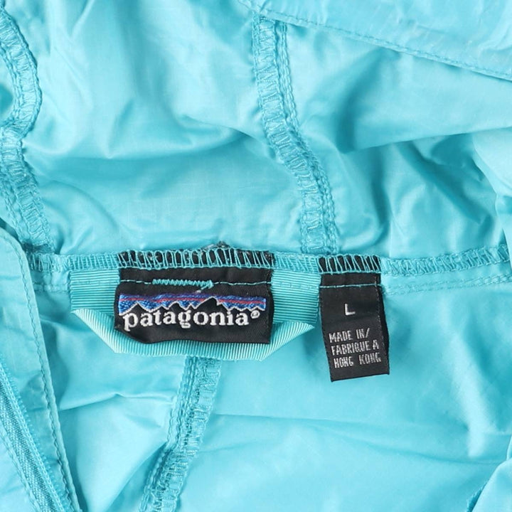 1990'S Patagonia Feathershell Pullover 83201F1 Nylon Parka, Men's Size L (approx.), Made in 2001, Vintage Nylon green type Vintage Second Hand