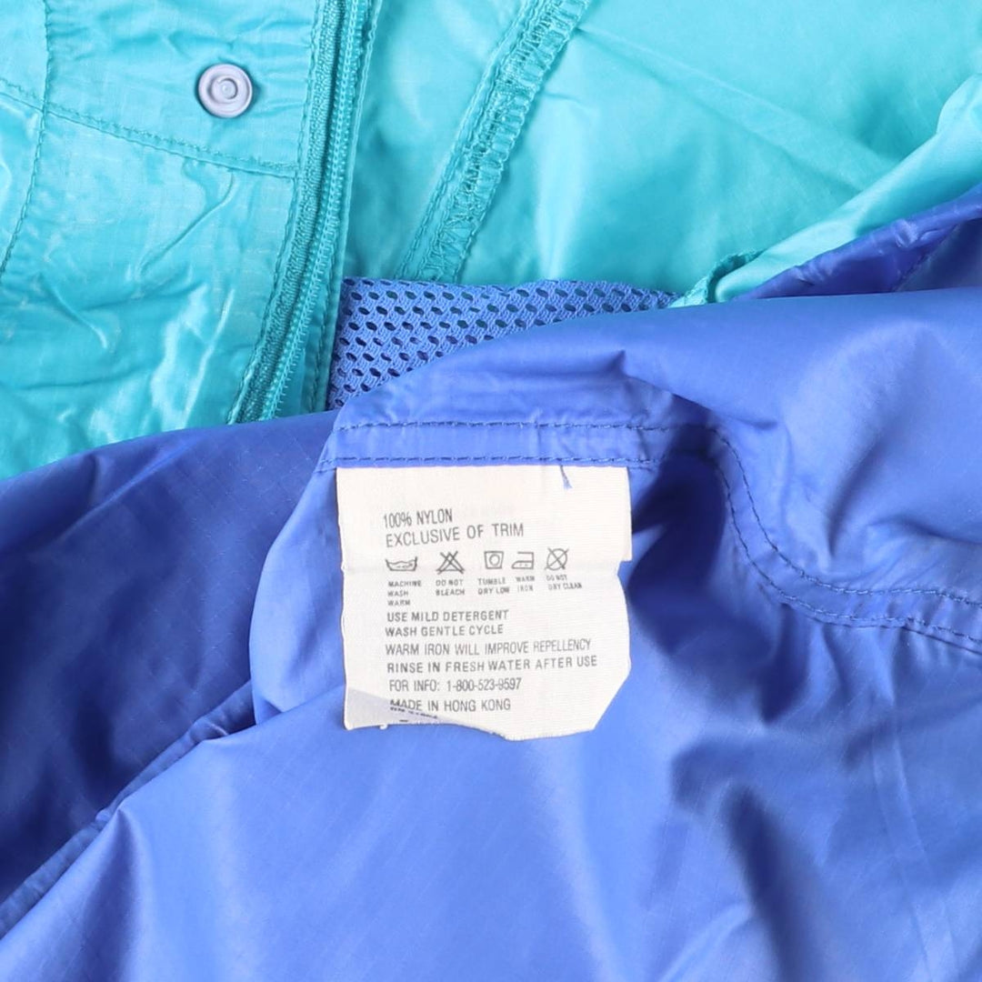 1990'S Patagonia Feathershell Pullover 83201F1 Nylon Parka, Men's Size L (approx.), Made in 2001, Vintage Nylon green type Vintage Second Hand