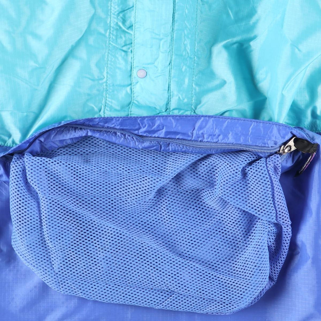 1990'S Patagonia Feathershell Pullover 83201F1 Nylon Parka, Men's Size L (approx.), Made in 2001, Vintage Nylon green type Vintage Second Hand