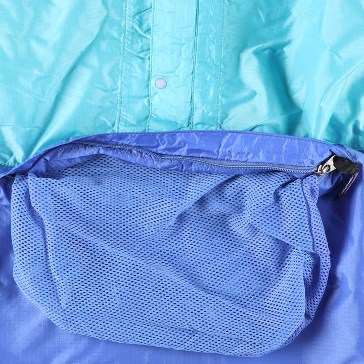 1990'S Patagonia Feathershell Pullover 83201F1 Nylon Parka, Men's Size L (approx.), Made in 2001, Vintage Nylon green type Vintage Second Hand