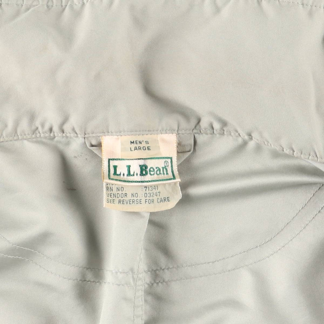 Vintage LLBean Mountain Jacket/Shell Jacket from the 1990s, Men's Size L (approx.). polyester Beige type Vintage Second Hand