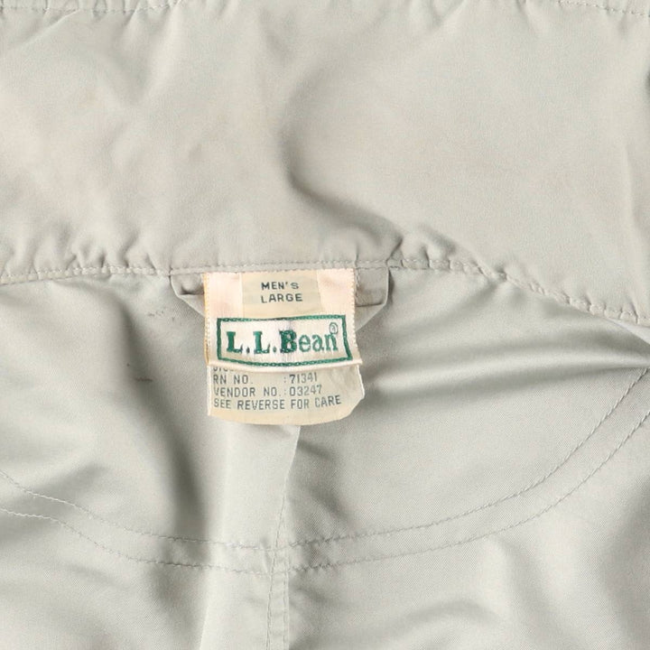 Vintage LLBean Mountain Jacket/Shell Jacket from the 1990s, Men's Size L (approx.). polyester Beige type Vintage Second Hand