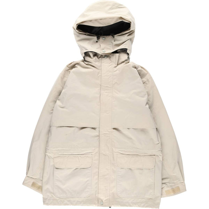 Eddie Bauer Mountain Parka Shell Jacket, Men's Size M (approx.) polyester Beige type Vintage Second Hand