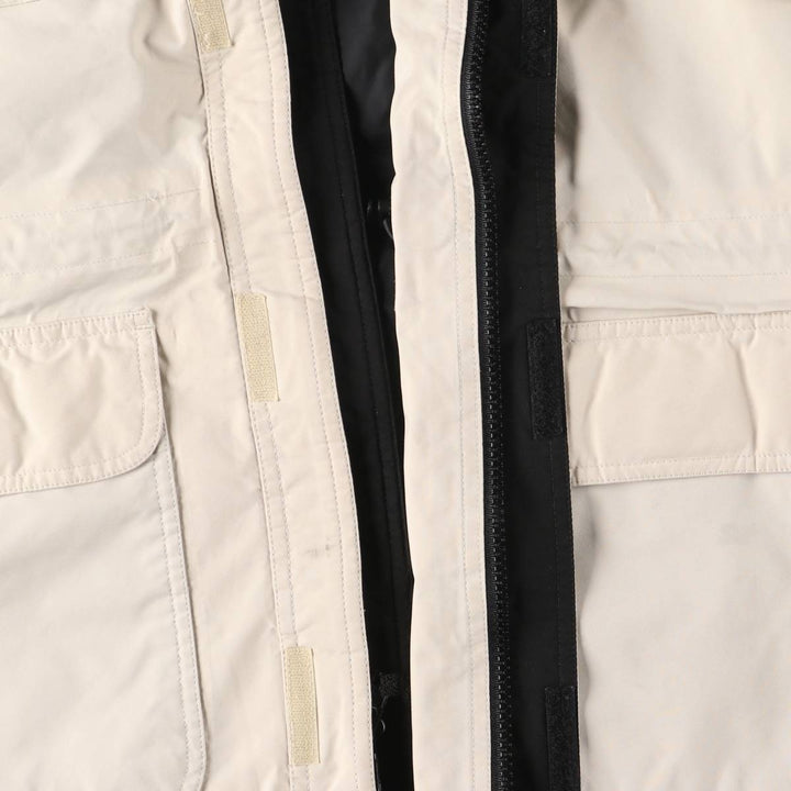 Eddie Bauer Mountain Parka Shell Jacket, Men's Size M (approx.) polyester Beige type Vintage Second Hand