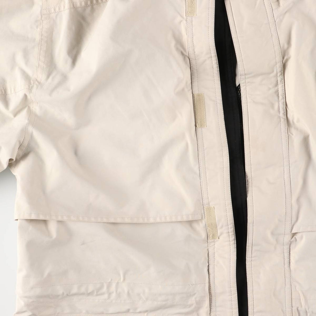 Eddie Bauer Mountain Parka Shell Jacket, Men's Size M (approx.) polyester Beige type Vintage Second Hand