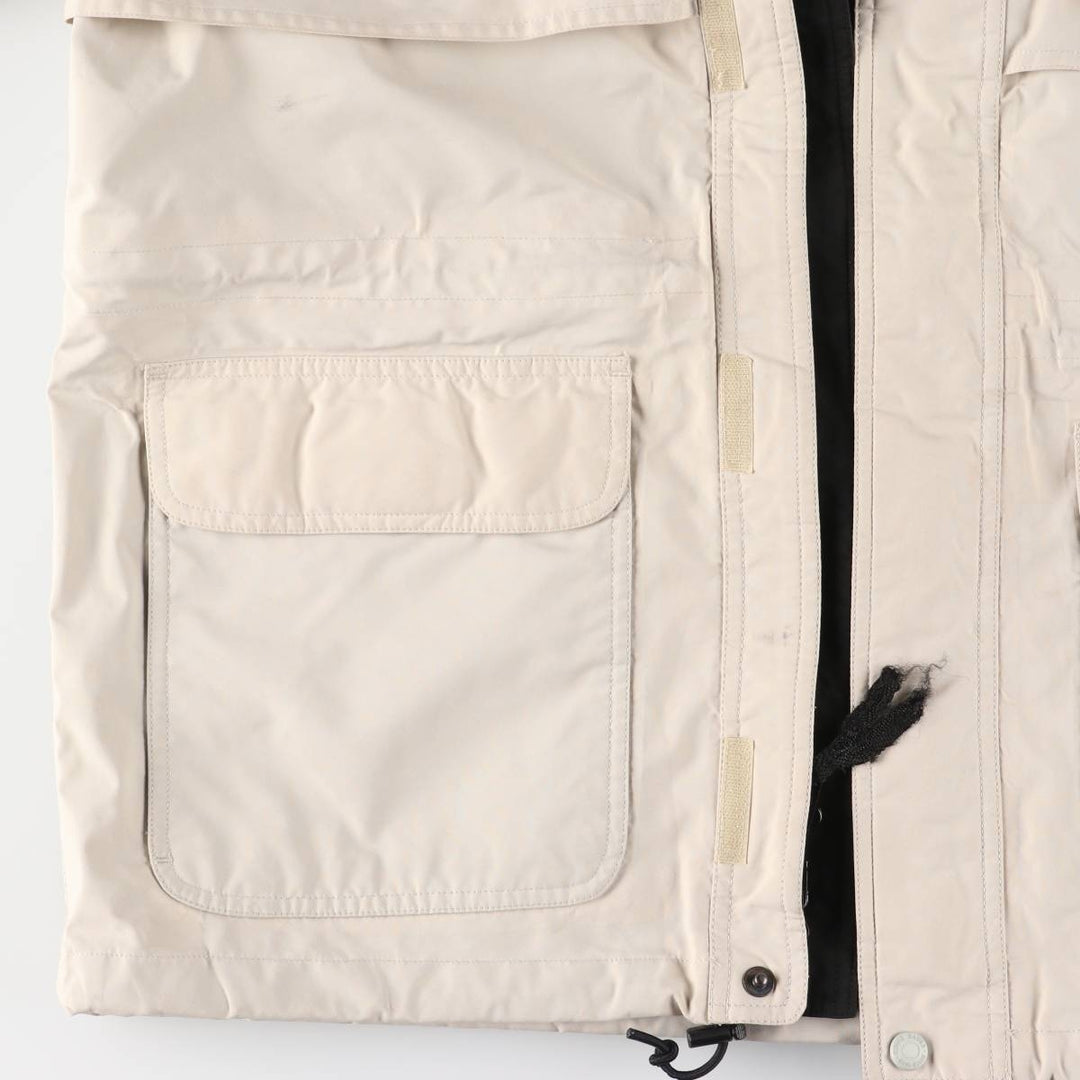 Eddie Bauer Mountain Parka Shell Jacket, Men's Size M (approx.) polyester Beige type Vintage Second Hand