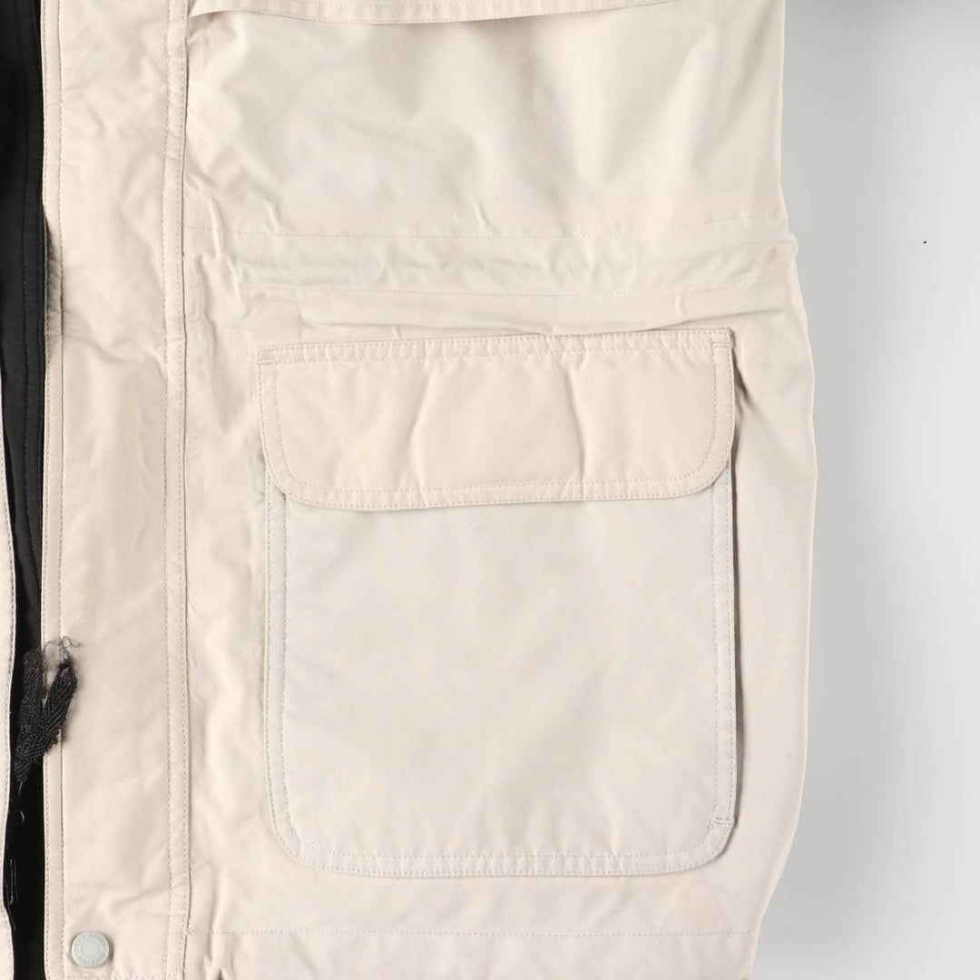 Eddie Bauer Mountain Parka Shell Jacket, Men's Size M (approx.) polyester Beige type Vintage Second Hand