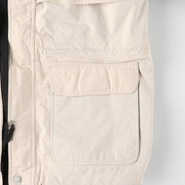 Eddie Bauer Mountain Parka Shell Jacket, Men's Size M (approx.) polyester Beige type Vintage Second Hand