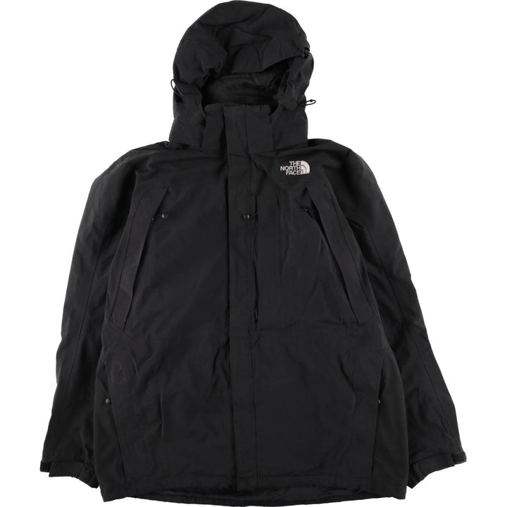 The North Face Mountain Parka Shell Jacket, Men's XL Nylon black type Vintage Second Hand