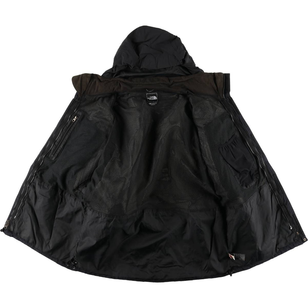 The North Face Mountain Parka Shell Jacket, Men's XL Nylon black type Vintage Second Hand