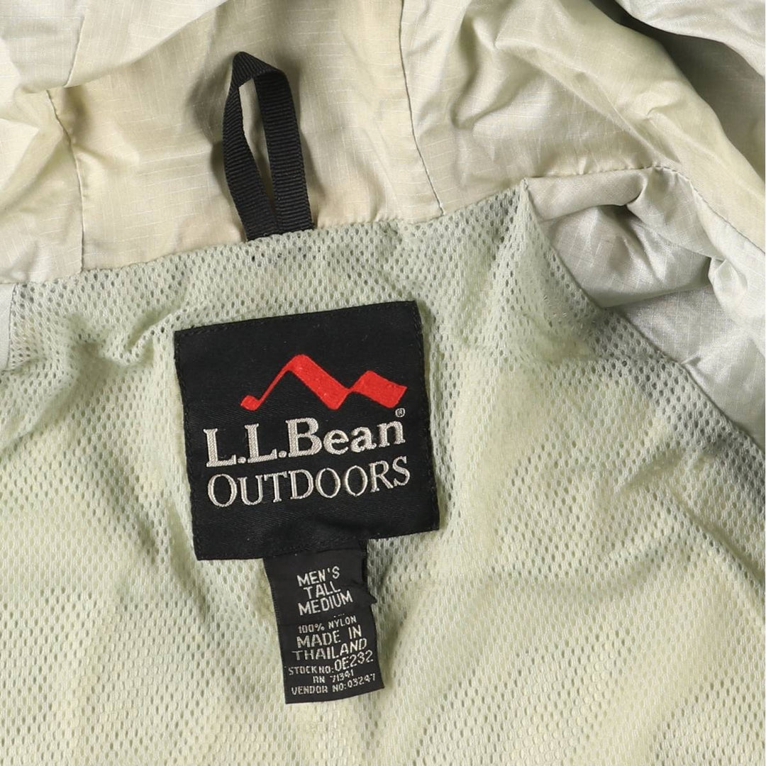 LLBean OUTDOORS GORE-TEX Mountain Parka Shell Jacket (Men's Size M) Nylon green type Vintage Second Hand