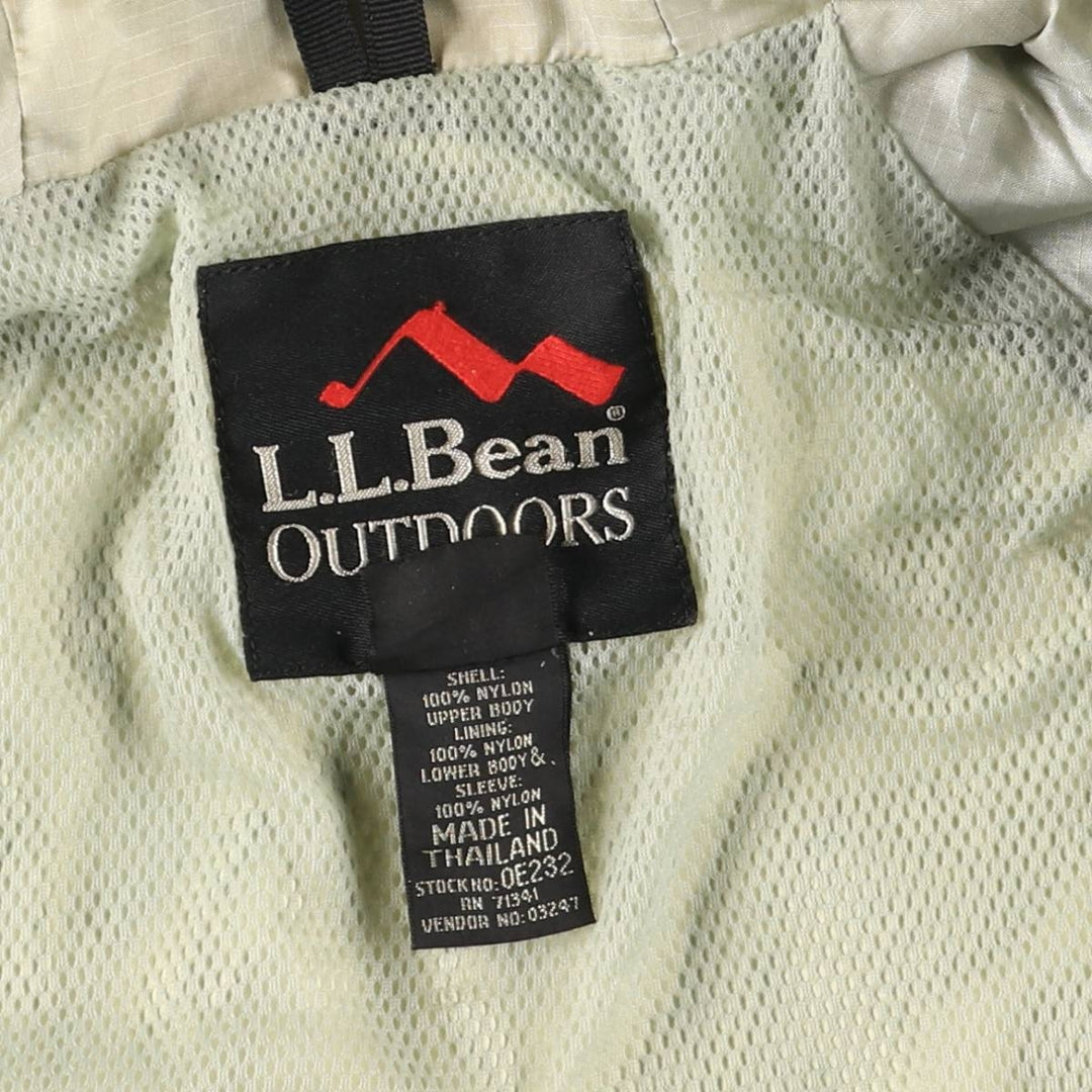 LLBean OUTDOORS GORE-TEX Mountain Parka Shell Jacket (Men's Size M) Nylon green type Vintage Second Hand