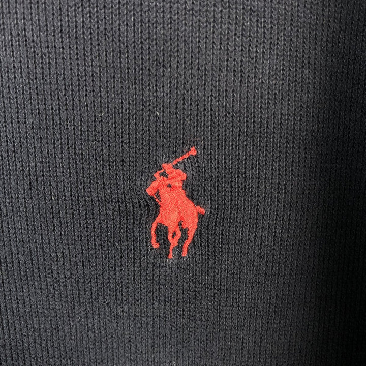 Ralph Lauren POLO by Ralph Lauren Half-Zip Sweatshirt, Men's XL cotton navy blue type Vintage Second Hand