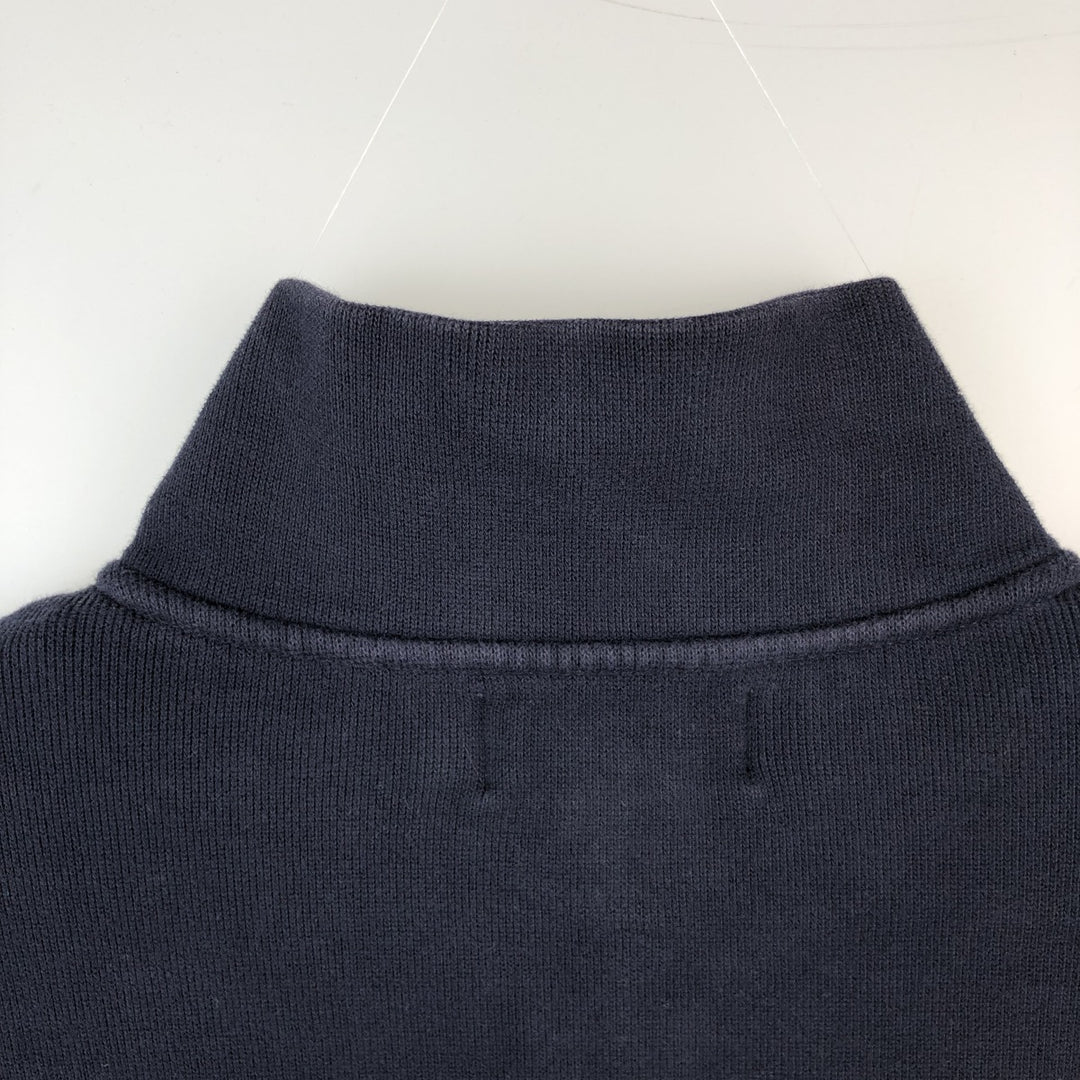 Ralph Lauren POLO by Ralph Lauren Half-Zip Sweatshirt, Men's XL cotton navy blue type Vintage Second Hand