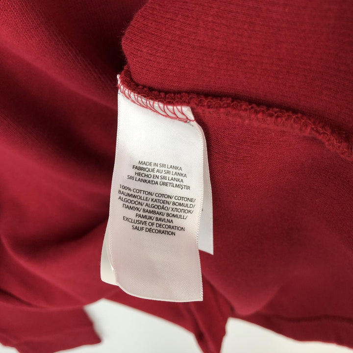 Ralph Lauren POLO RALPH LAUREN Half-Zip Sweatshirt, Men's XL cotton red type Vintage Second Hand
