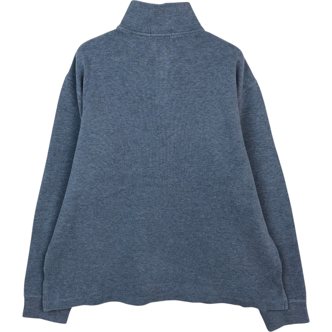 Ralph Lauren POLO RALPH LAUREN Half-zip sweatshirt, sweatshirt, men's size L cotton gray type Vintage Second Hand