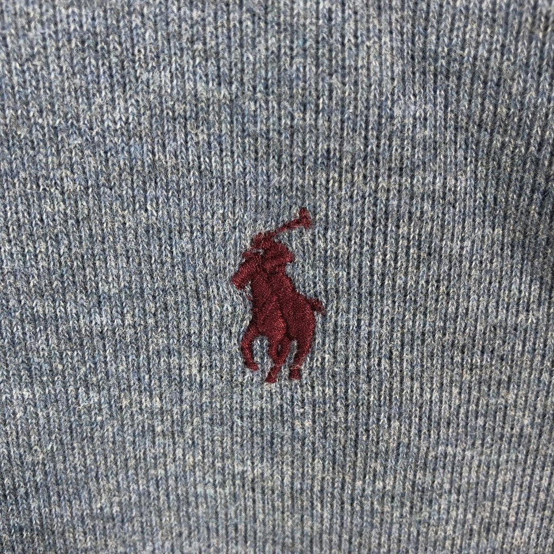 Ralph Lauren POLO RALPH LAUREN Half-zip sweatshirt, sweatshirt, men's size L cotton gray type Vintage Second Hand