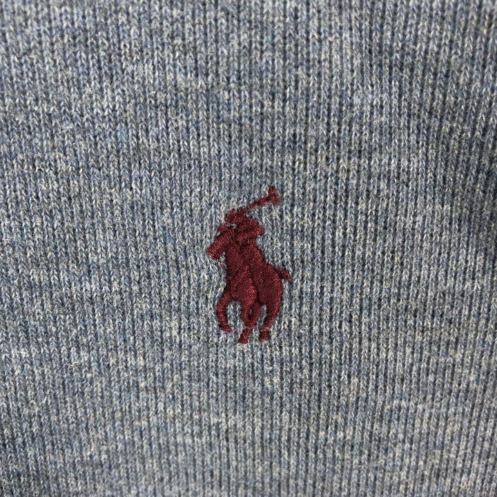 Ralph Lauren POLO RALPH LAUREN Half-zip sweatshirt, sweatshirt, men's size L cotton gray type Vintage Second Hand
