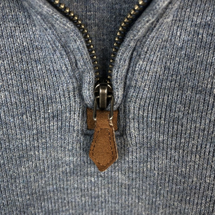 Ralph Lauren POLO RALPH LAUREN Half-zip sweatshirt, sweatshirt, men's size L cotton gray type Vintage Second Hand