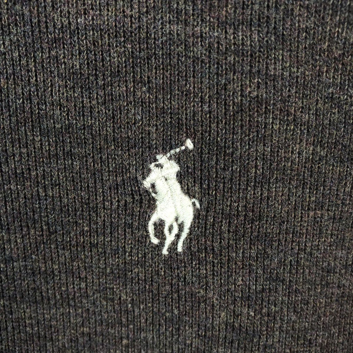 Ralph Lauren POLO by Ralph Lauren Half-Zip Sweatshirt, Men's Size L cotton brown type Vintage Second Hand