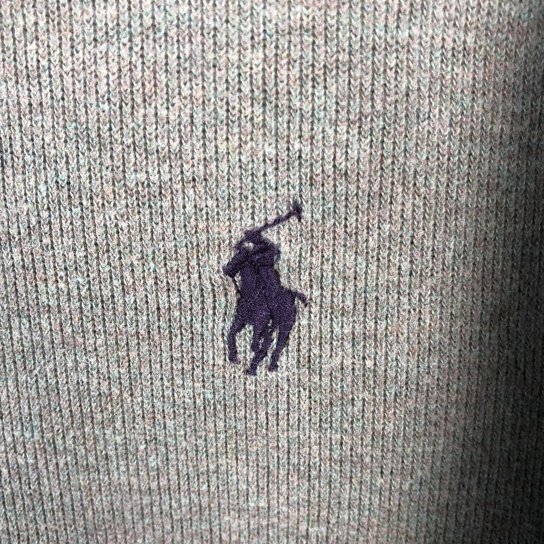 Ralph Lauren POLO by Ralph Lauren Half-Zip Sweatshirt, Men's Size L cotton green type Vintage Second Hand