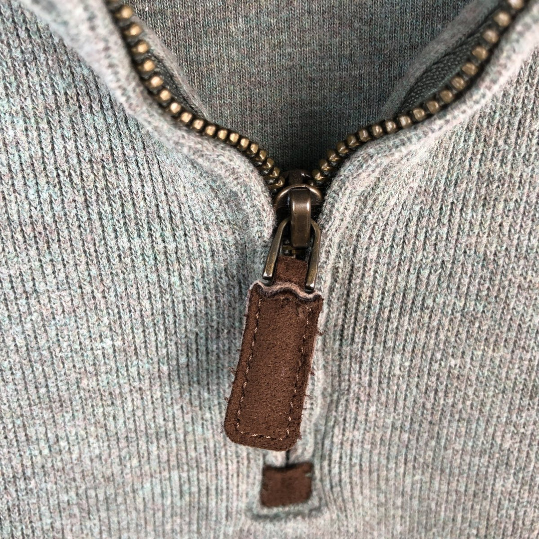 Ralph Lauren POLO by Ralph Lauren Half-Zip Sweatshirt, Men's Size L cotton green type Vintage Second Hand