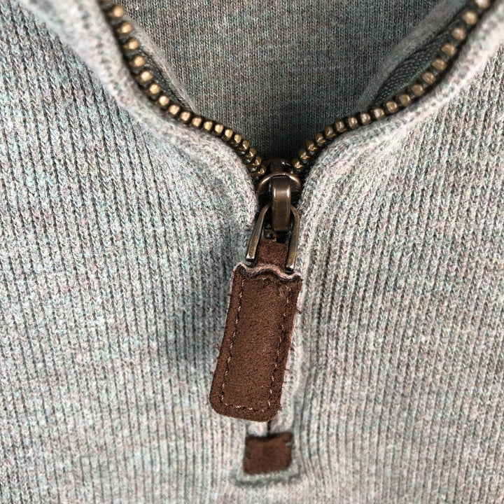 Ralph Lauren POLO by Ralph Lauren Half-Zip Sweatshirt, Men's Size L cotton green type Vintage Second Hand