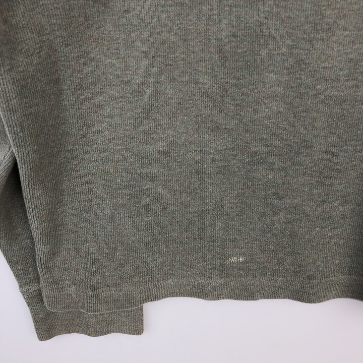 Ralph Lauren POLO by Ralph Lauren Half-Zip Sweatshirt, Men's Size L cotton green type Vintage Second Hand