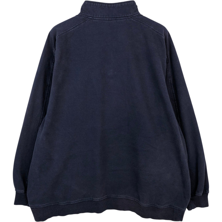 Nike Team Half-Zip Sweatshirt (Men's Size XL) cotton navy blue type Vintage Second Hand