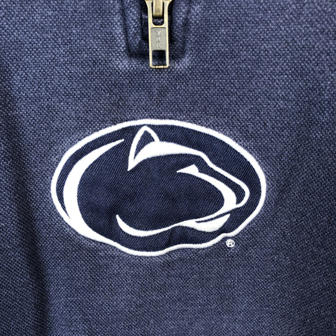 Nike Team Half-Zip Sweatshirt (Men's Size XL) cotton navy blue type Vintage Second Hand