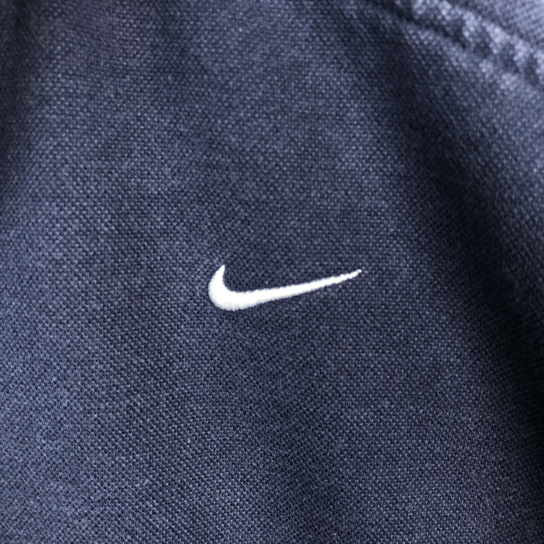 Nike Team Half-Zip Sweatshirt (Men's Size XL) cotton navy blue type Vintage Second Hand
