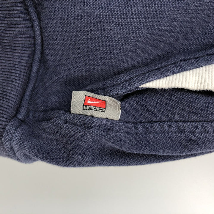 Nike Team Half-Zip Sweatshirt (Men's Size XL) cotton navy blue type Vintage Second Hand