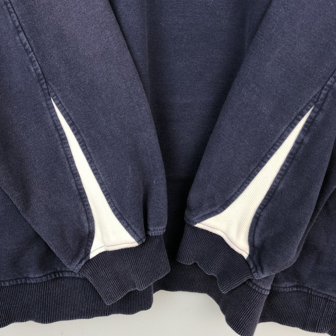 Nike Team Half-Zip Sweatshirt (Men's Size XL) cotton navy blue type Vintage Second Hand