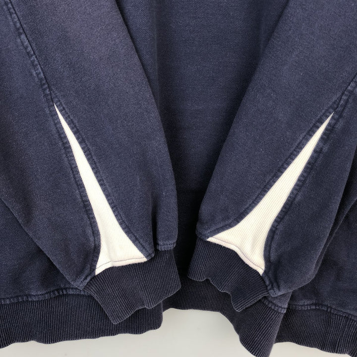 Nike Team Half-Zip Sweatshirt (Men's Size XL) cotton navy blue type Vintage Second Hand