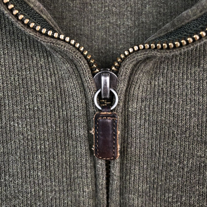 Ralph Lauren POLO by Ralph Lauren Half-Zip Sweatshirt, Men's XXL cotton green type Vintage Second Hand