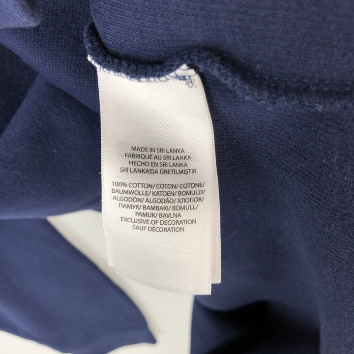 Ralph Lauren POLO RALPH LAUREN Half-Zip Sweatshirt, Men's XXL cotton navy blue type Vintage Second Hand